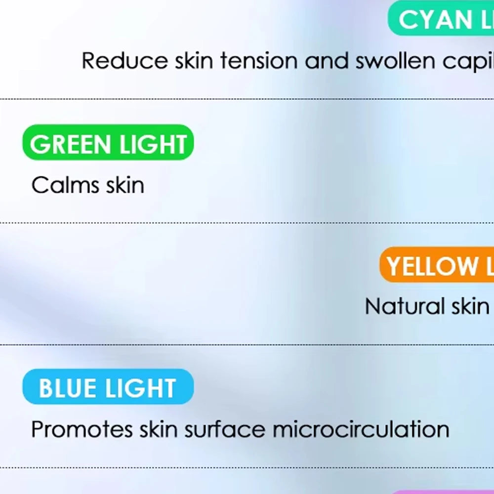 Neck Face Beauty Device 7 Color Light Face Lifting Massager Double Chin Remover Anti Wrinkle LED Photon Skin Tightening Facial