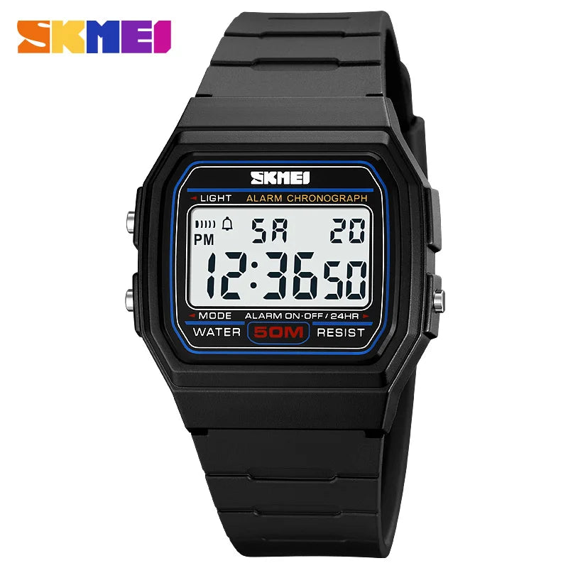 SKMEI 2042 Fashion Brand Men's Electronic Watch Outdoor Sport Multifunction Waterproof Calendar Luminous Digital Watches for Man