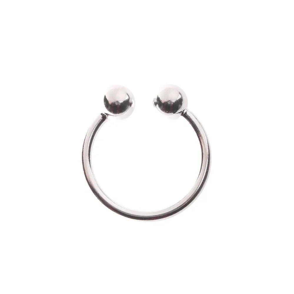 Simple Adjustable Gold & Silver Color Geometric Double Ball Rings for Women Open Knuckle Joint Beads Ring Bijou Bague Femme