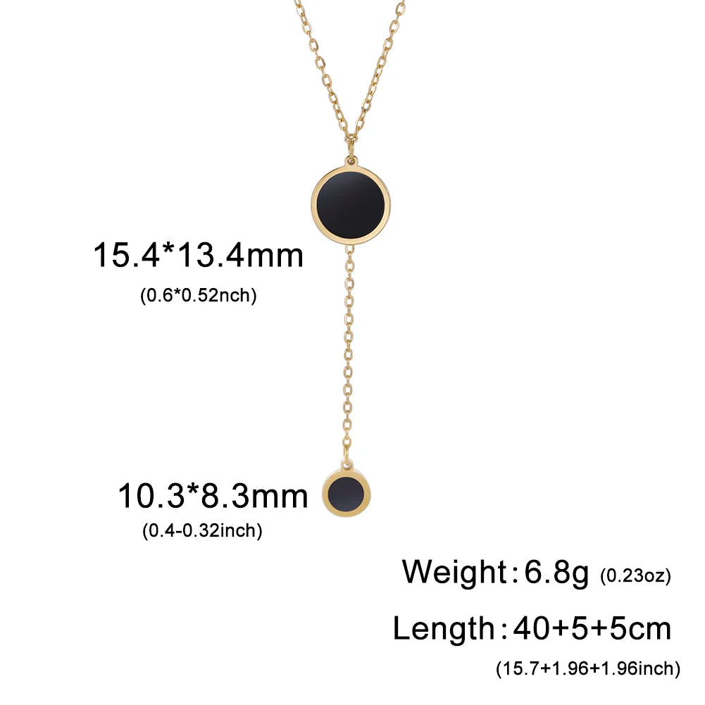 Cazador Multilayers Snake Chain Necklace Jewelry for Women Stainless Steel Disc Pendant New in Necklace Mother's Day Gift 2026