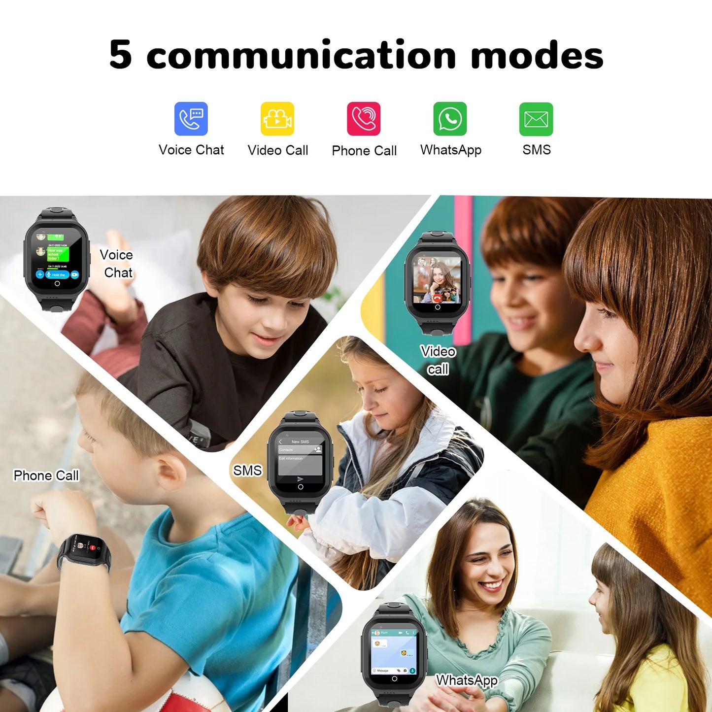 Wonlex Kids Smart Watch 4G GPS WIFI location Tracker SOS Video Call KT24S Children's smartwatch IP67 Waterproof smart baby watch