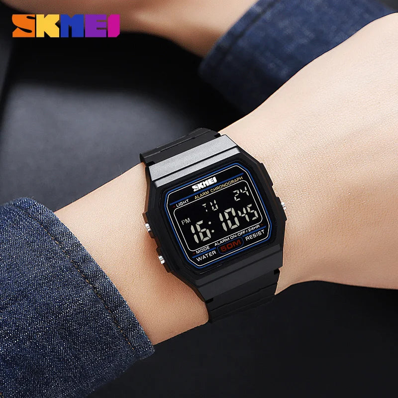 SKMEI 2042 Fashion Brand Men's Electronic Watch Outdoor Sport Multifunction Waterproof Calendar Luminous Digital Watches for Man