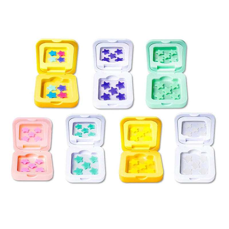 1Box 25/48 Patches Hydrocolloid Acne Patch Fade Repair Invisible Acne Removal Stickers Concealer Makeup Tool Star With Mirror