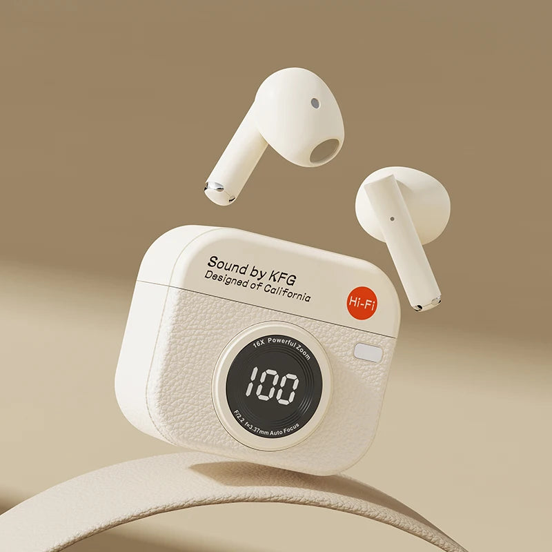 Q86 TWS Wireless Earphone Bluetooth Headphones Sport Stereo Fone Bluetooth Earbuds for Xiaomi Huawei iPhone Retro Camera Style