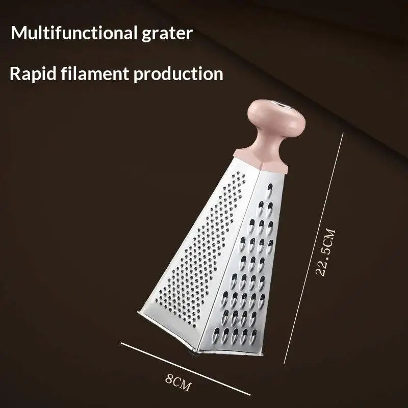 Stainless Steel 4-Sides Multi-Function Vegetable Slicer Kitchen Tool Box Grater Multipurpose Kitchen Grater〔CC11〕
