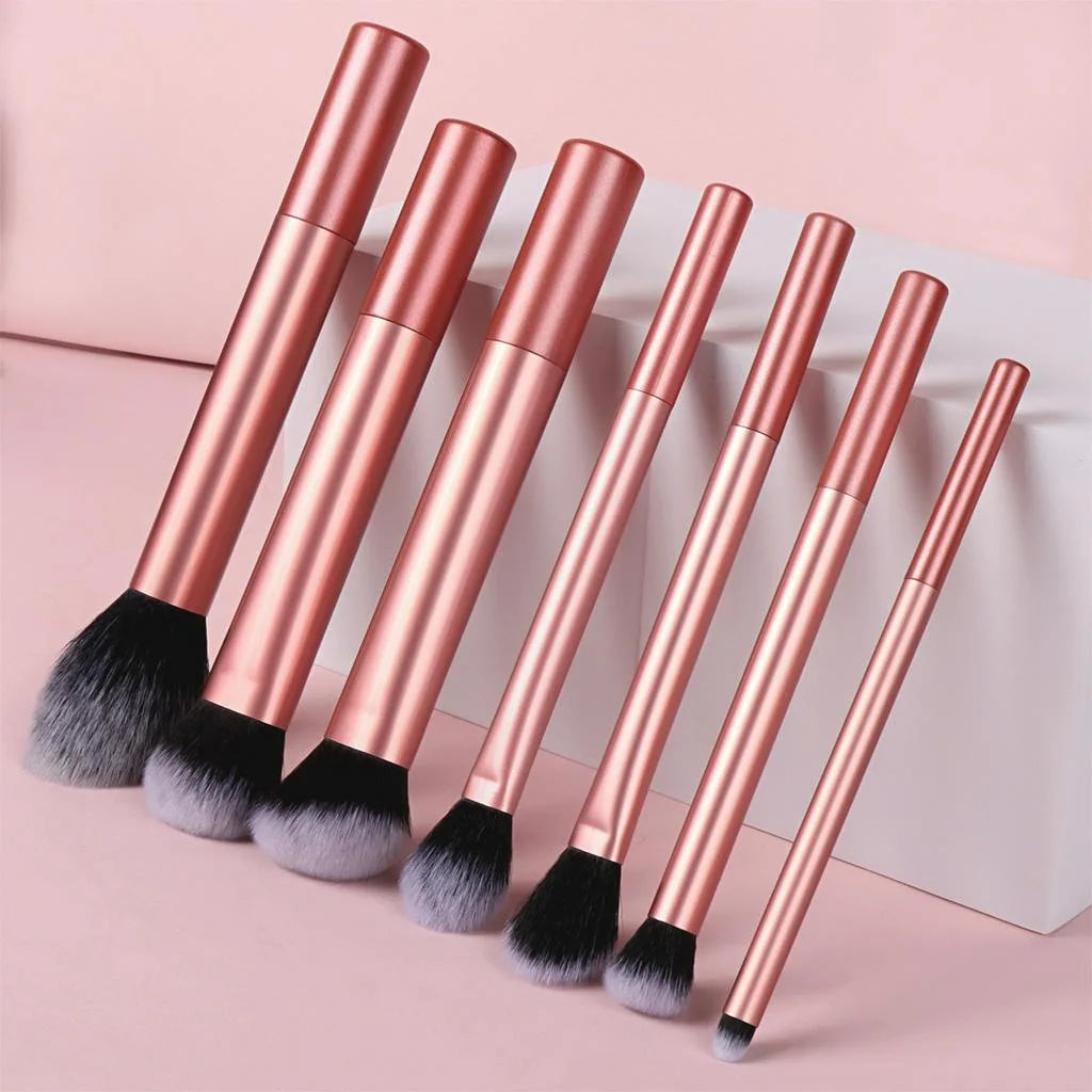 8pcs Pro Makeup Brush Set - Soft, Premium Synthetic Hair, Cruelty-Free, Easy to Clean, Foundation, Blush, Eyeshadow, Cosmetic
