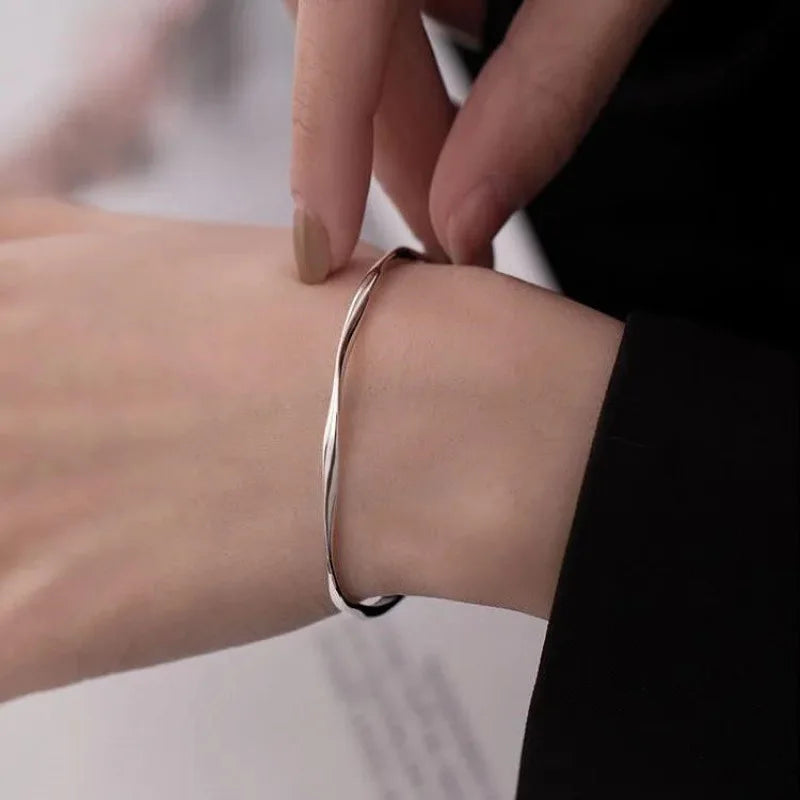 Fashion Silver Color Sparkling Adjustable Bracelets for Women Elegant Gypsophila Fine Bracelet New Wedding Party Jewelry Gifts