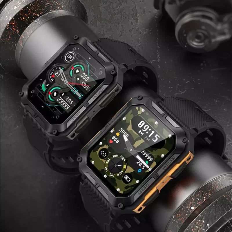 C20 PRO Smart Watch Men Bluetooth Call Outdoor Sports 1.83inch Large Screen Voice Assistant Fitness C20Pro Smartwatch