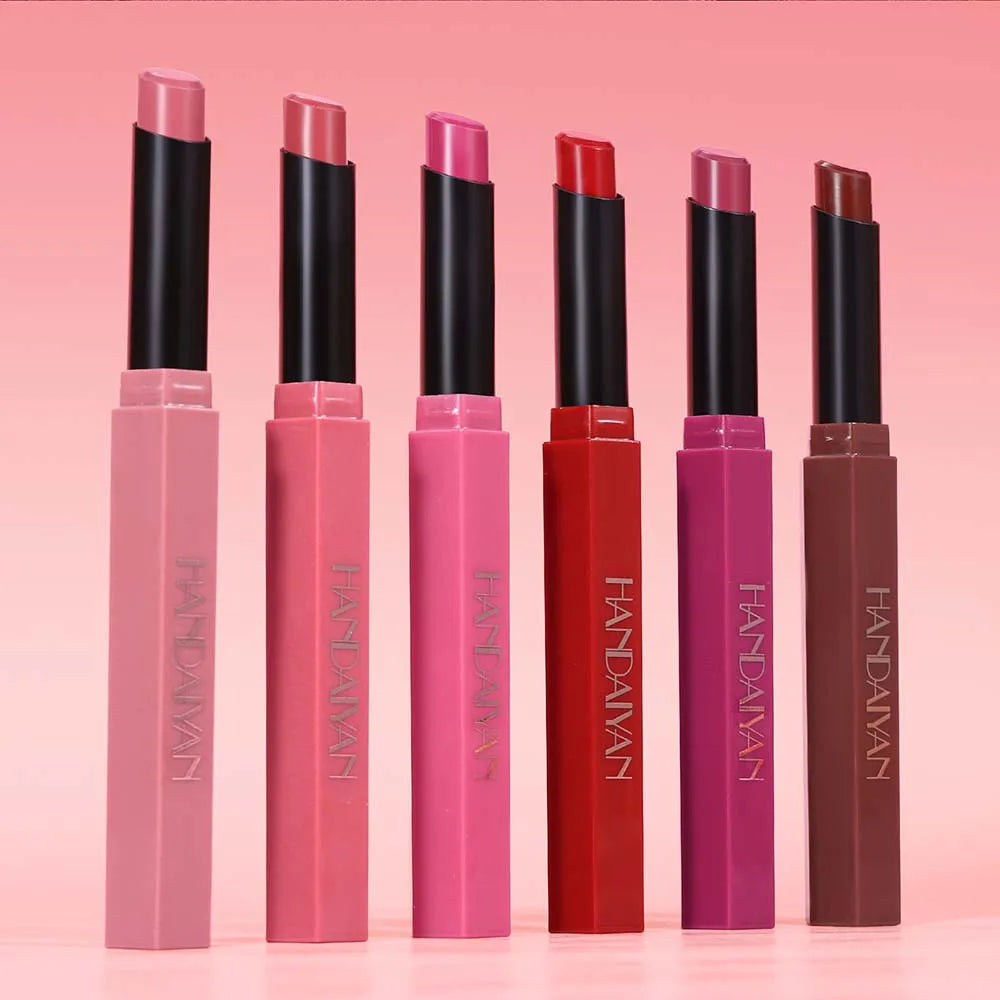 Red Matte Velvet Lipstick Waterproof Lasting Brown Lipstick Pencil Non Stick Cup Moisturize Lipstick Not Fading Sexy Lips Makeup