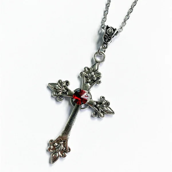 Anime Death Note Necklace Misa Amane Cosplay Detailed Cross Pendant Choker Jewelry Accessories Props Gift