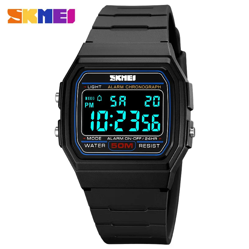 SKMEI 2042 Fashion Brand Men's Electronic Watch Outdoor Sport Multifunction Waterproof Calendar Luminous Digital Watches for Man