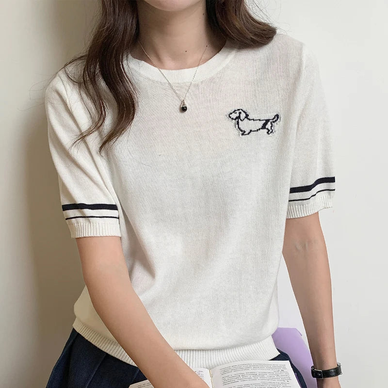 Summer Women's T-shirt 100% Cotton Short Half Sleeve O neck Clothes Solid Casual Pullover Basic Female Top