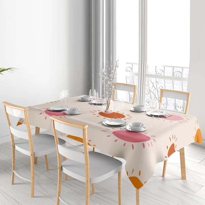 Modern Sun Pattern Tablecloth for Dining Room Decor 170x230cm Size Suitable for Home Kitchen Decoration Supplies on AliExpress