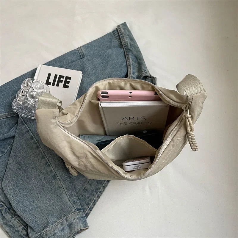 Nylon Shoulder Bag New High Capacity Women's Crossbody Messenger Bag Leisure Versatile Shoulder Hobos Bag Tote Bags for Women