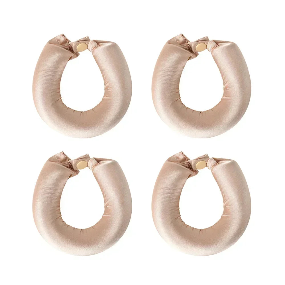 No Heat Hair Rollers Heatless Hair Curler Curling Rod Headband Satin Lazy Curls Soft Curlers Sleeping Flexi Rods Styling Tools