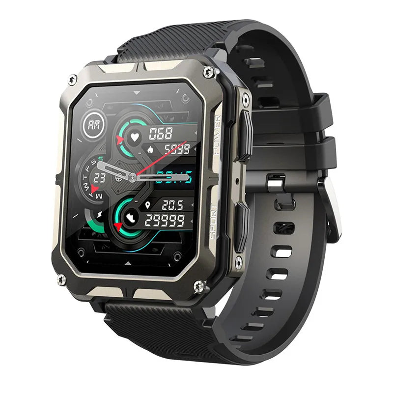C20 PRO Smart Watch Men Bluetooth Call Outdoor Sports 1.83inch Large Screen Voice Assistant Fitness C20Pro Smartwatch