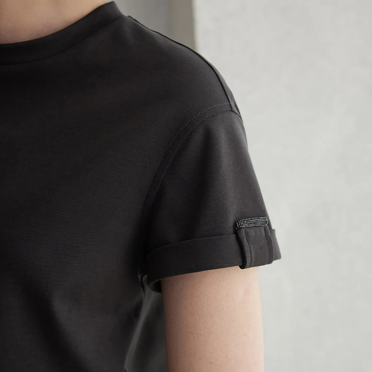 K2123L Summer Short Sleeved Clothes Premium Luxury Women's Clothing Combed Cotton Tshirts pima cotton Tee Shirt