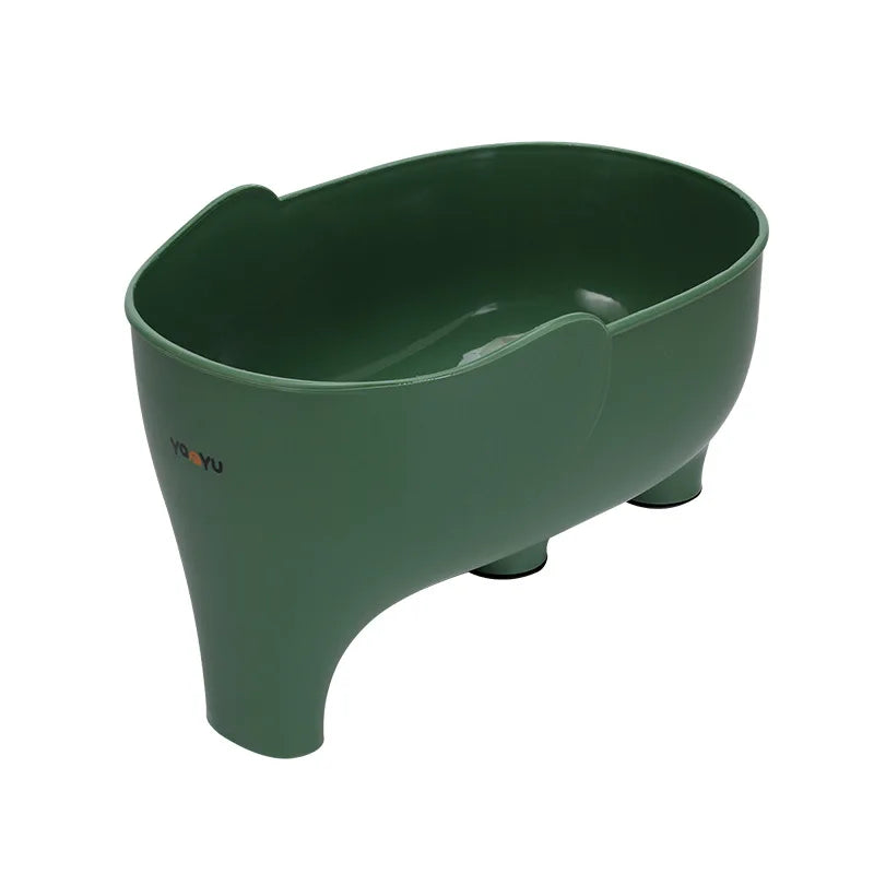 Elephant Drain Basket Multi-purpose Kitchen Storage Drain Basket Household Fruit and Vegetable Basket Plastic Drain Basket