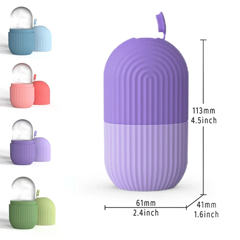 Silicone Ice Cube Trays Facial Eye Roller Ice Ball Beauty Face Lifting Massager Contouring Reduce Acne Skin Care Tool Reusable
