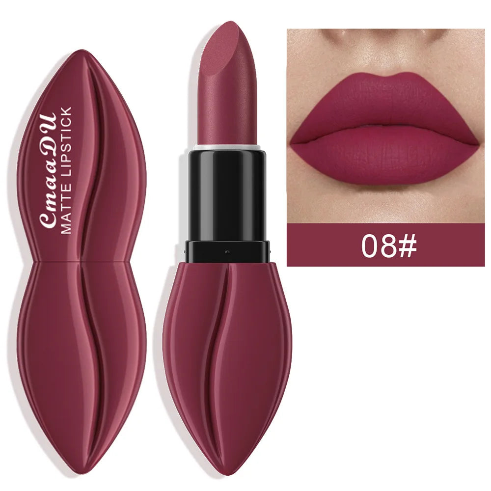 10color matte lipstick full and rich colors natural moisture comfortable fine and smooth texture long-lasting and easy to apply