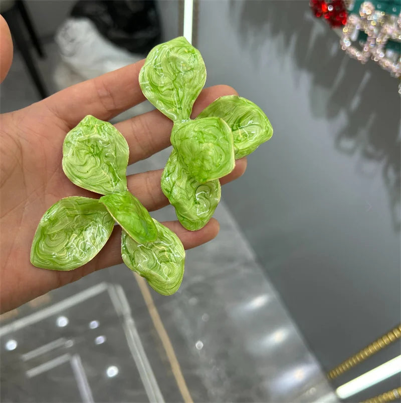 XIALUOKE Vintage Large Flowers stud Earrings for Women Girls Personality Trendy Holiday Jewelry Party Jewelry Accessories