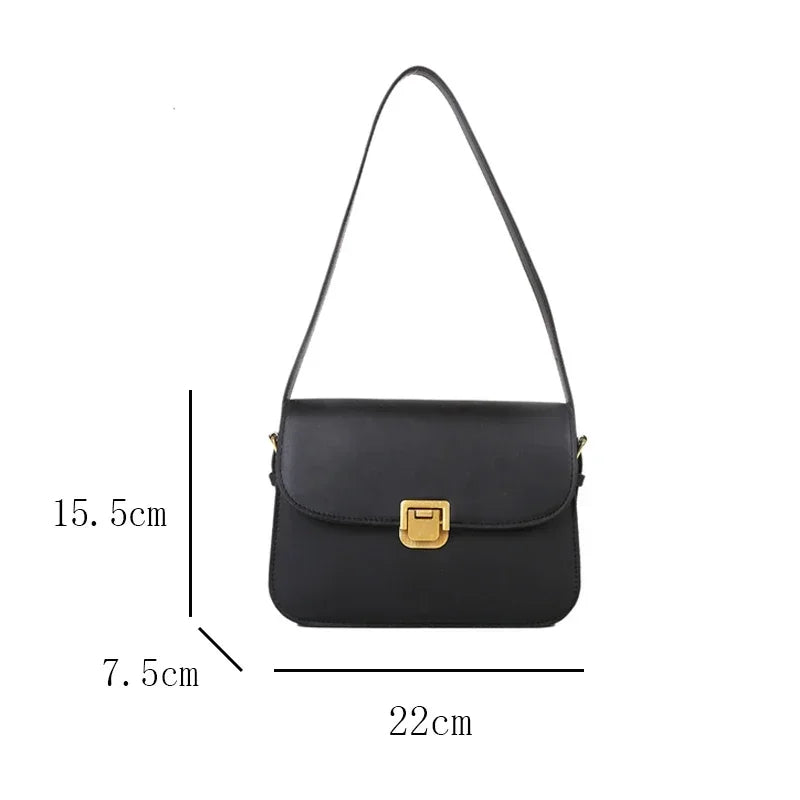 New Women's Shoulder Bag Handbag Messenger Bag Preppy Style Female Vintage Envelope Bag High Quality Briefcase Handbags