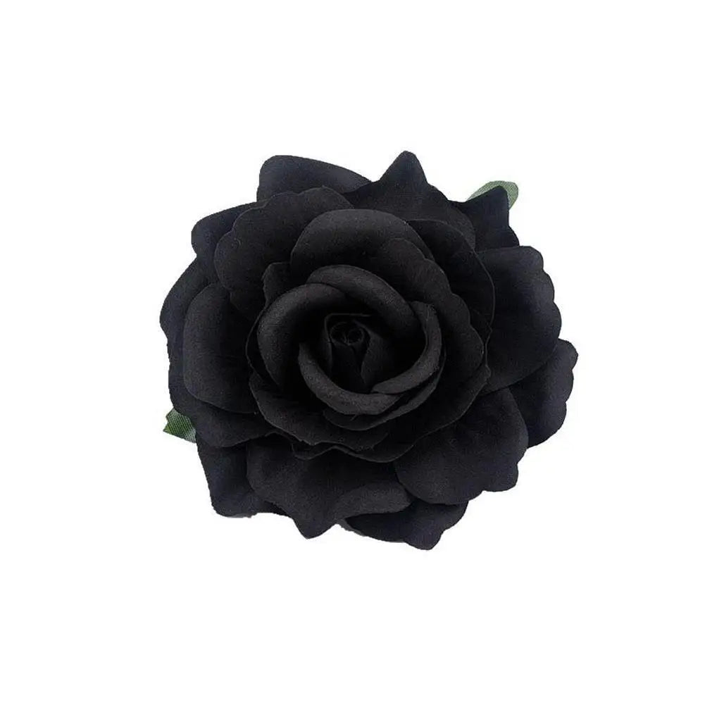 Big Rose Flower Hairpin For Bridal Wedding Simulated Flower Hair Clip Women Hawaii Holiday Diy Headdress Hair Accessories