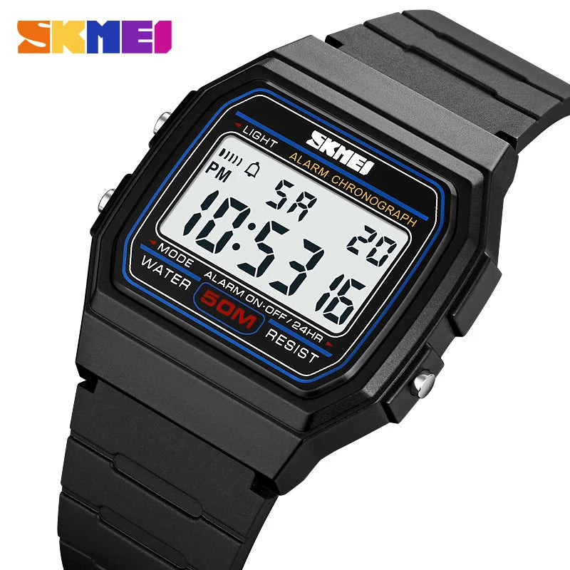 SKMEI 2042 Fashion Brand Men's Electronic Watch Outdoor Sport Multifunction Waterproof Calendar Luminous Digital Watches for Man