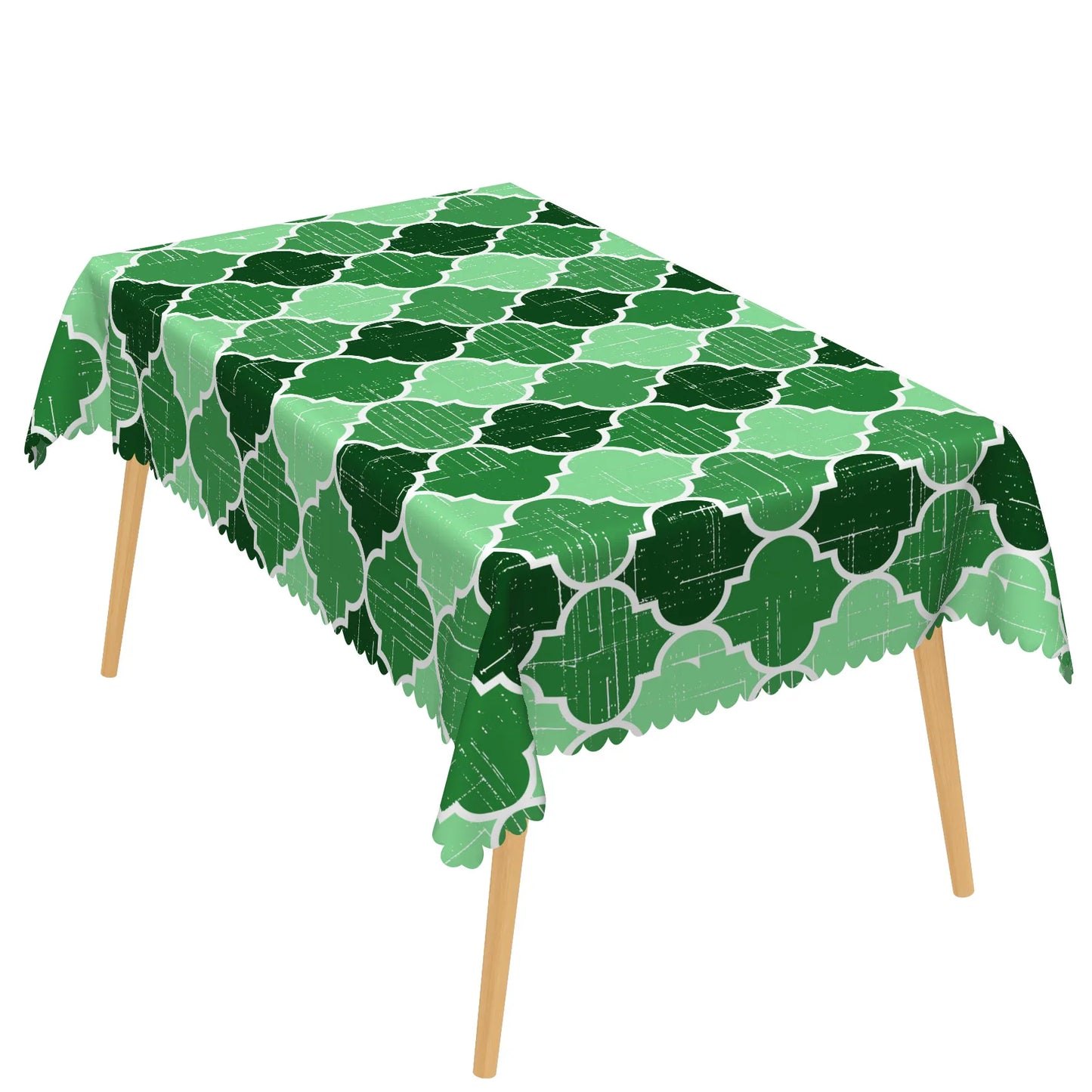 Moroccan Pattern Tablecloth Geometric Design Waterproof Easy Clean Rectangular Table Cover for Dining Room Kitchen Home Decor
