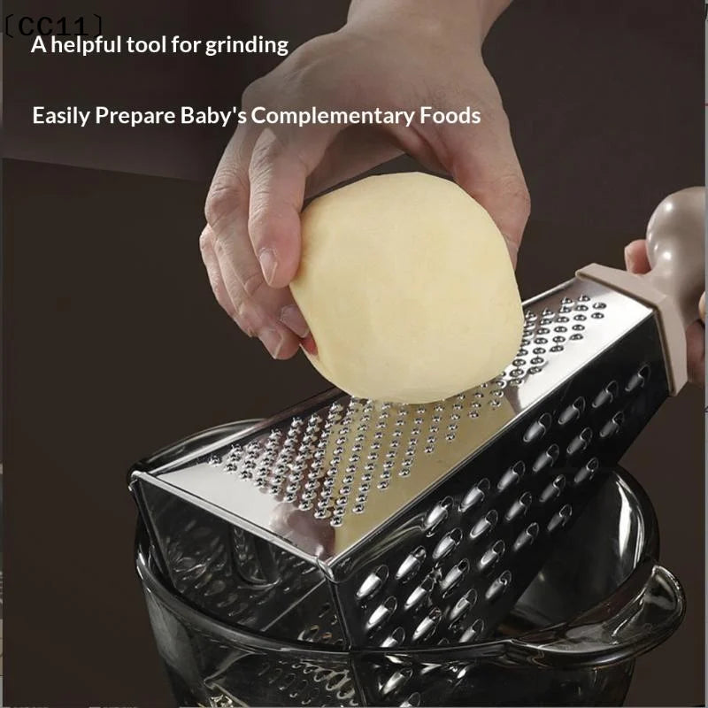 Stainless Steel 4-Sides Multi-Function Vegetable Slicer Kitchen Tool Box Grater Multipurpose Kitchen Grater〔CC11〕