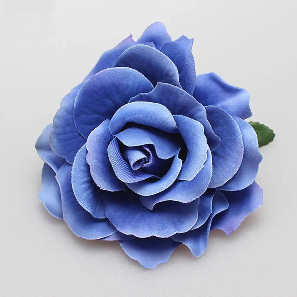 Big Rose Flower Hairpin For Bridal Wedding Simulated Flower Hair Clip Women Hawaii Holiday Diy Headdress Hair Accessories