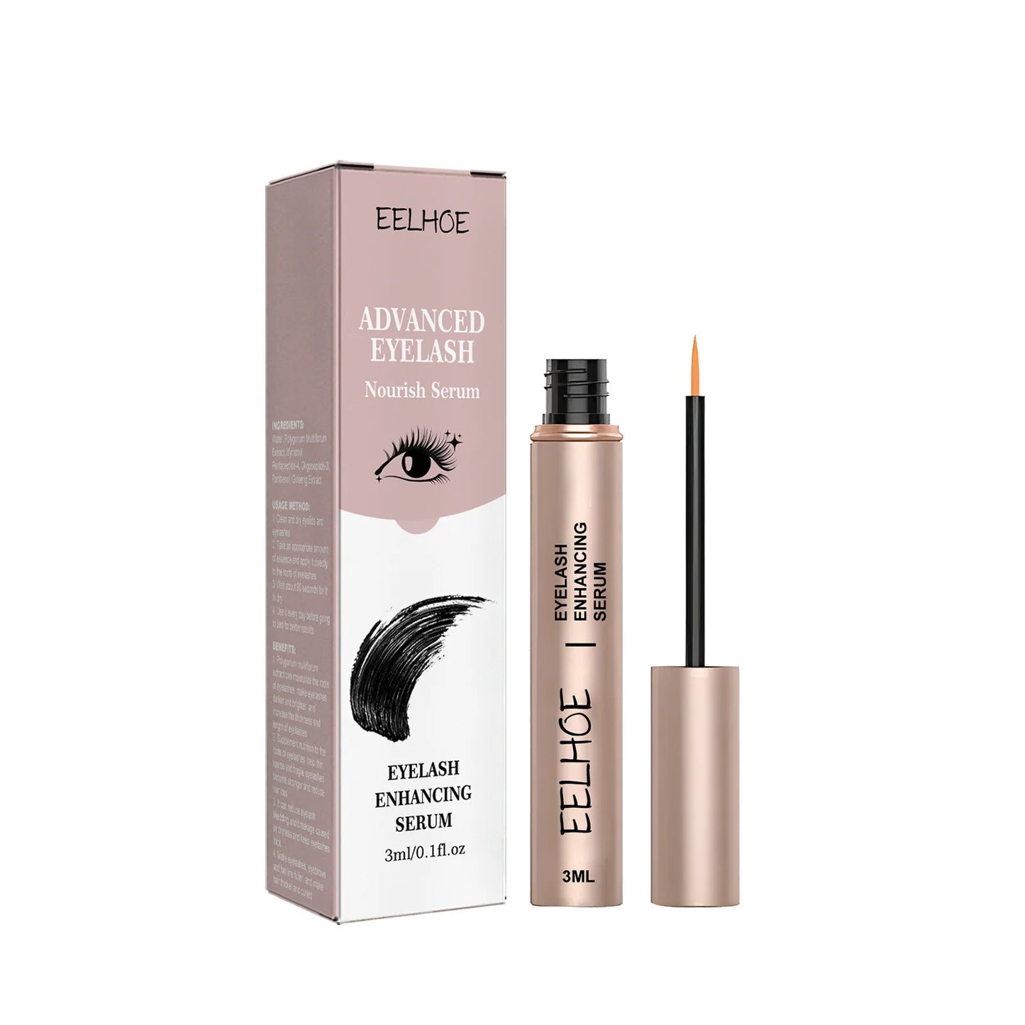 EELHOE Eyelash Growth Serum Lifting Eyelashes Enhancer Eye Lash Fuller Thicker Nourish Lashes Longer Lengthening Eyebrow Essence