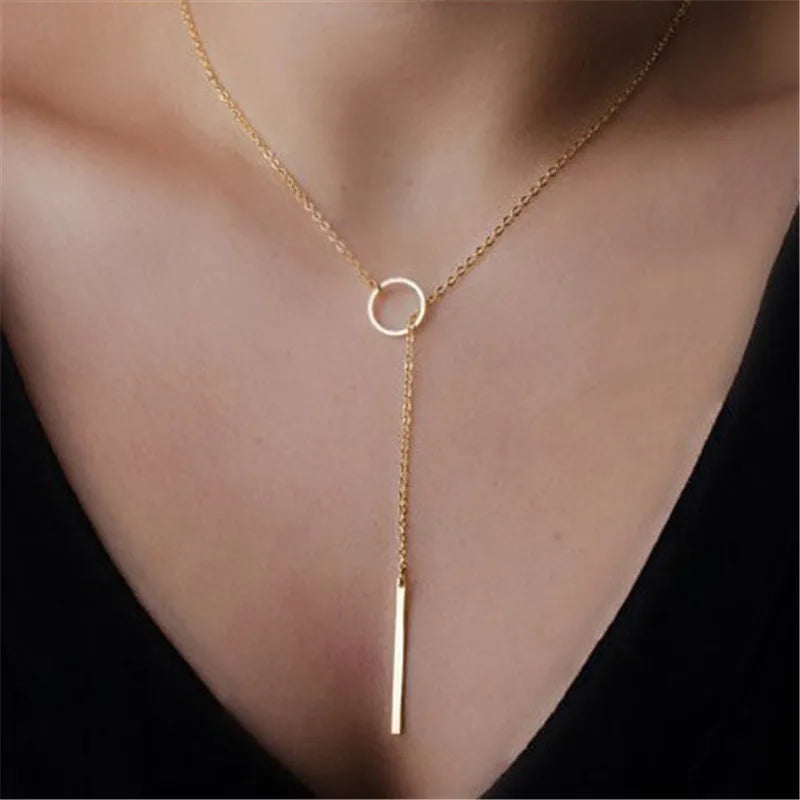 LETAPI 2025 New Fashion Simple Silver Color Choker Necklaces for Women Three Layer Chain Heart Pendant Necklace Jewelry Gift