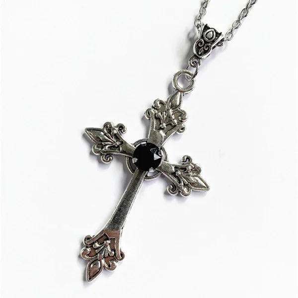 Anime Death Note Necklace Misa Amane Cosplay Detailed Cross Pendant Choker Jewelry Accessories Props Gift