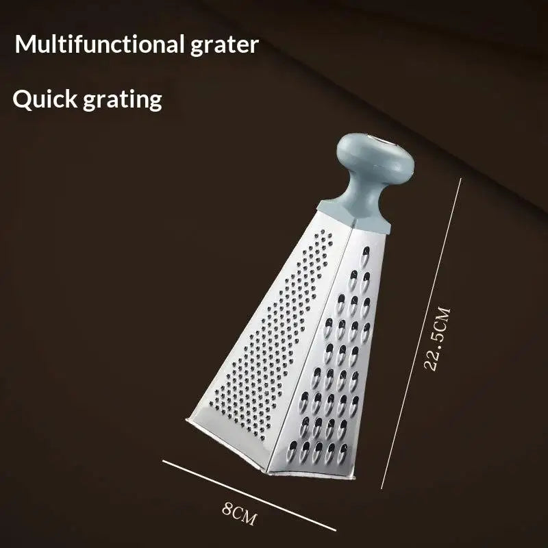 Stainless Steel 4-Sides Multi-Function Vegetable Slicer Kitchen Tool Box Grater Multipurpose Kitchen Grater〔CC11〕