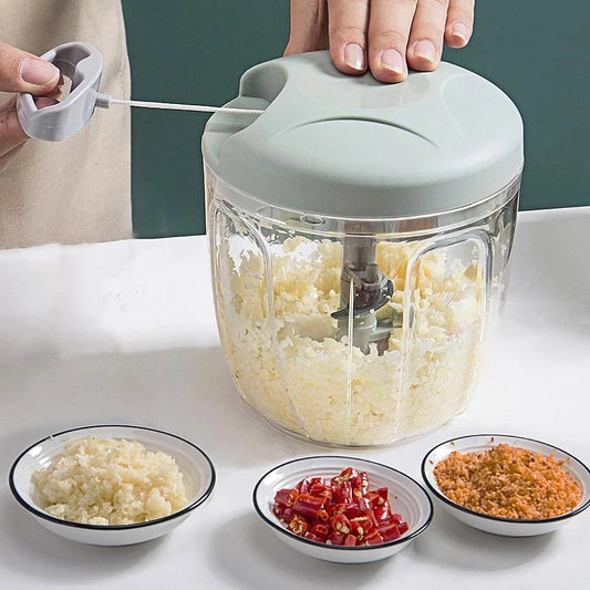 500/900ML Manual Meat Mincer Garlic Chopper Hand Crank Food Processor Vegetable Onion Cutter Garlic Press Crusher KitchenCooking
