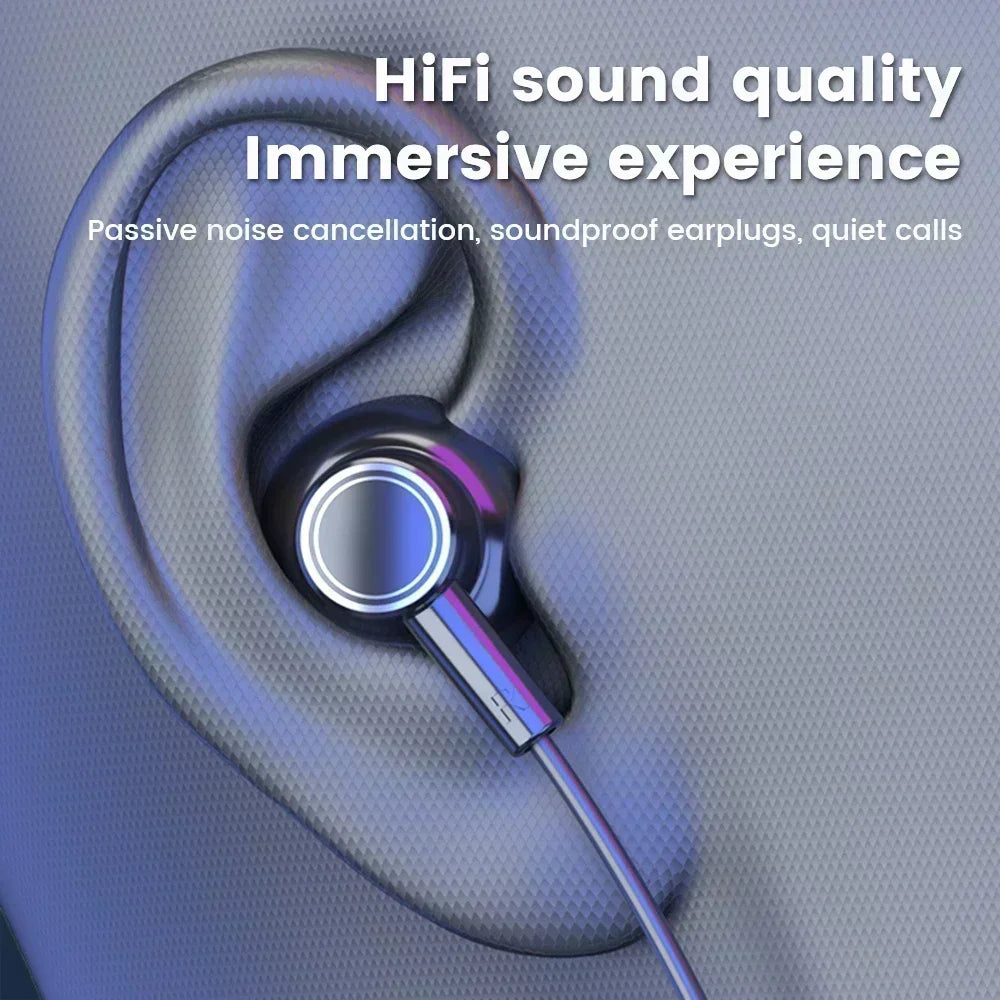 Sports Neckband Headphones Bluetooth Earphones Gaming LED Battery Display Wireless Mic Stereo HIFI TWS Headset Support TF Cards