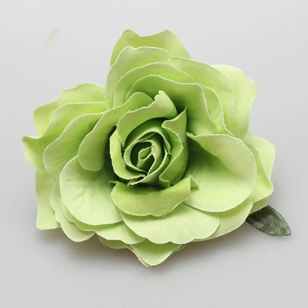 Big Rose Flower Hairpin For Bridal Wedding Simulated Flower Hair Clip Women Hawaii Holiday Diy Headdress Hair Accessories
