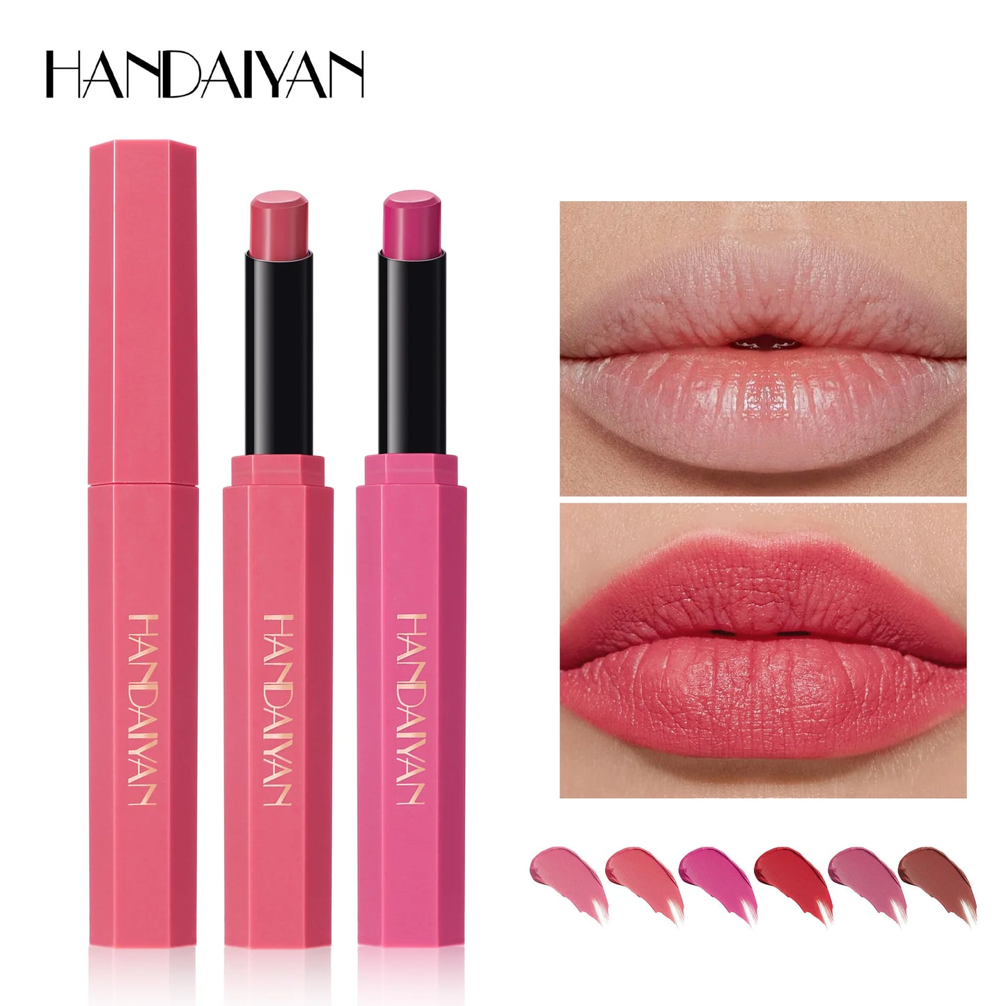 Red Matte Velvet Lipstick Waterproof Lasting Brown Lipstick Pencil Non Stick Cup Moisturize Lipstick Not Fading Sexy Lips Makeup