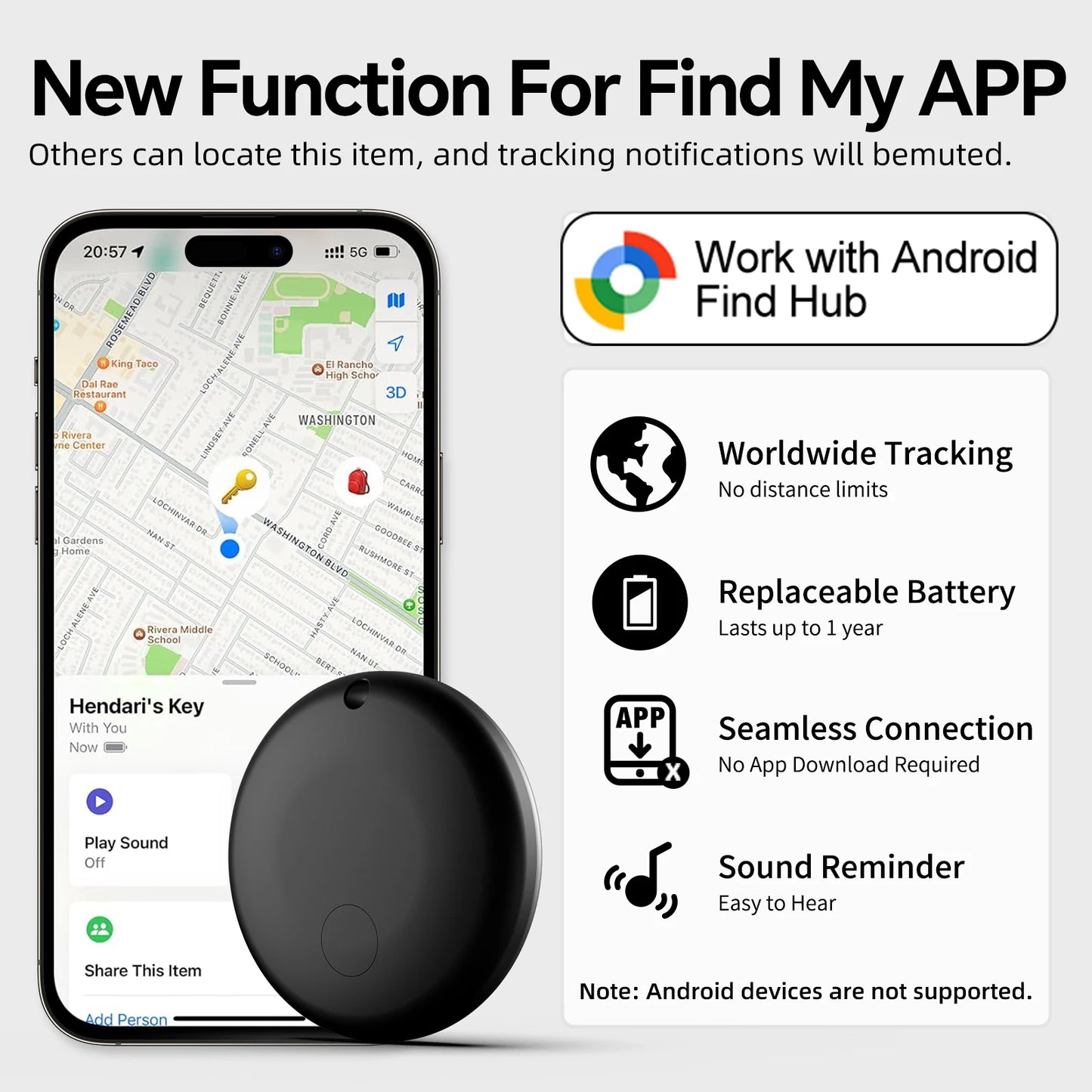 Mini Tag Gps Tracker Android Google Find My Gps Locator Air Tag Car Gps Tracking Device Gps Tracker Bicycle Electronics Security
