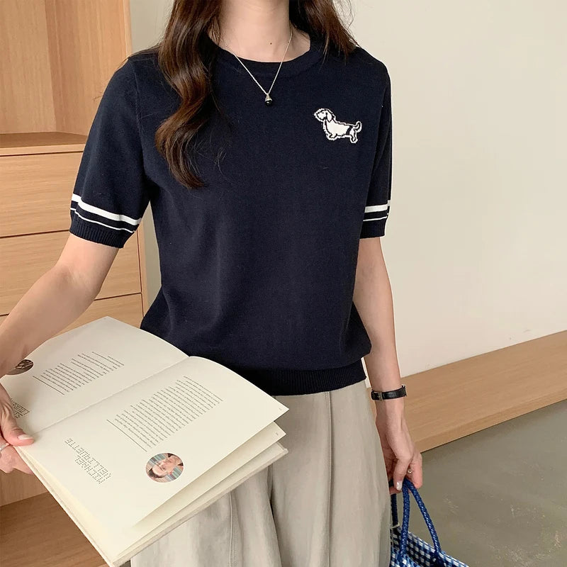 Summer Women's T-shirt 100% Cotton Short Half Sleeve O neck Clothes Solid Casual Pullover Basic Female Top