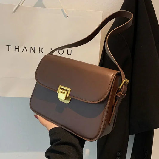 New Women's Shoulder Bag Handbag Messenger Bag Preppy Style Female Vintage Envelope Bag High Quality Briefcase Handbags