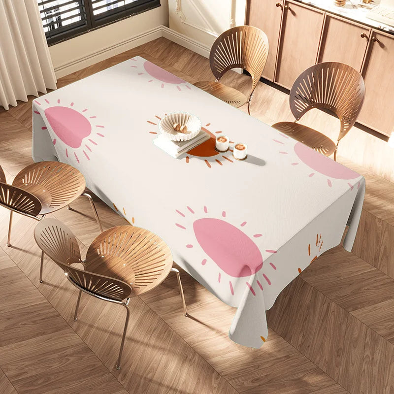 Modern Sun Pattern Tablecloth for Dining Room Decor 170x230cm Size Suitable for Home Kitchen Decoration Supplies on AliExpress