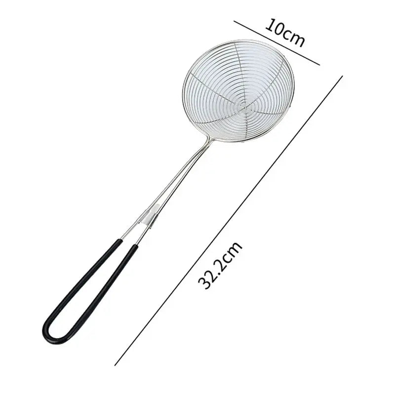 Stainless Steel Colander Sieve,Wire Skimmer Spoon With Handle For Hot Pot Eating Soup Draining Fried Pork Balls Food