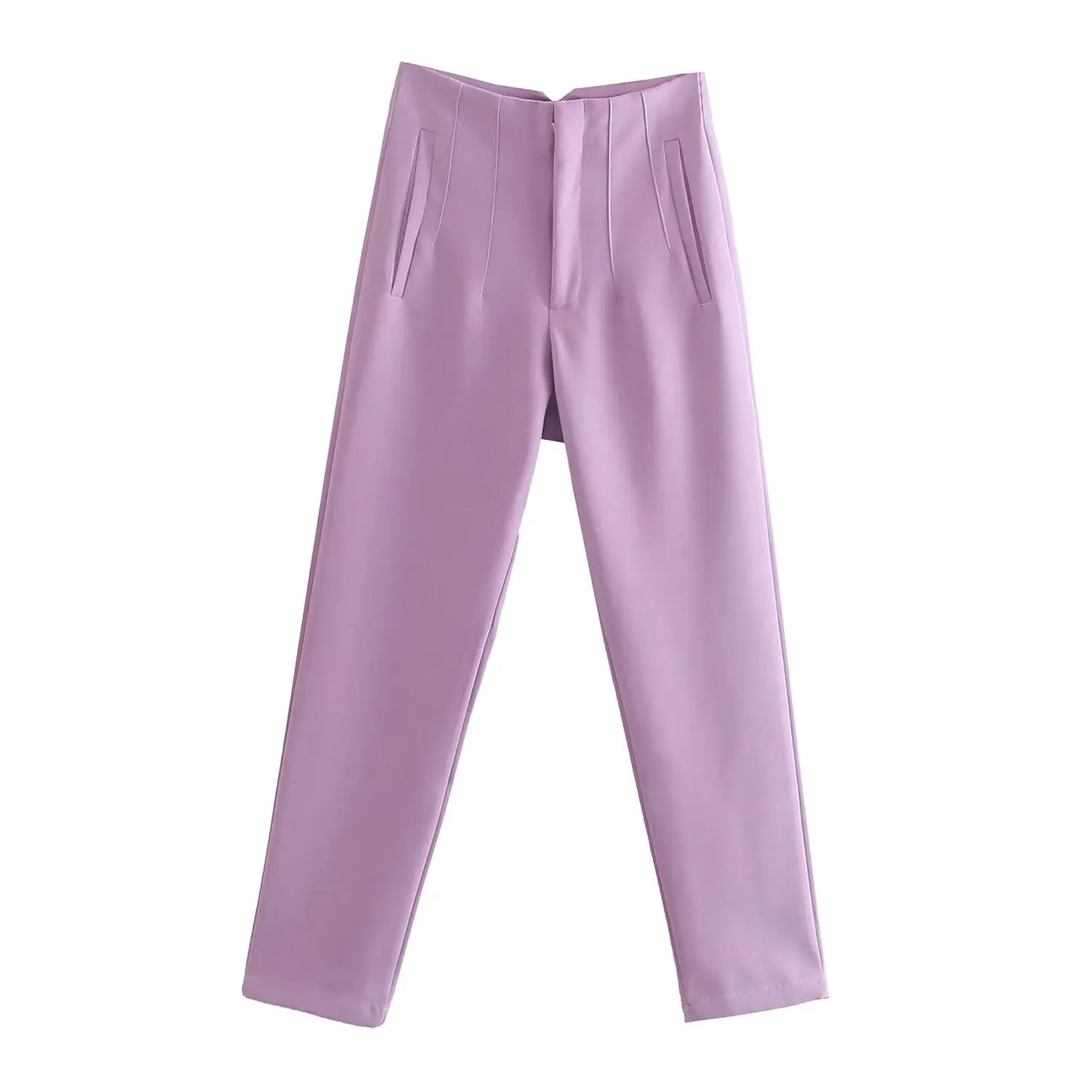 Koekop Office outfits Pencil Trousers Black Pink White Ladies Pants Fashion Office Wear High waist Pants for Women Formal Pants