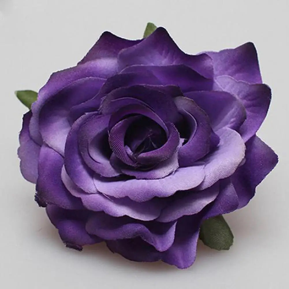 Big Rose Flower Hairpin For Bridal Wedding Simulated Flower Hair Clip Women Hawaii Holiday Diy Headdress Hair Accessories