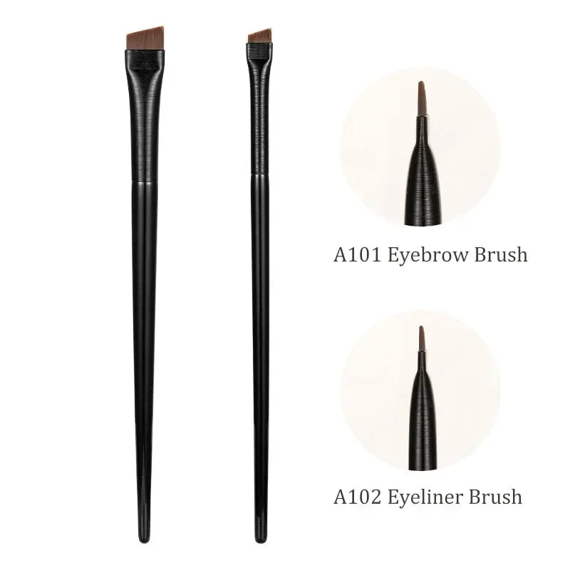 A101Brush Eyebrow A102Eyeliner Brush Professional Small Angled Eyebrow Brush Brow Contour Brush Fine Eyeliner Pen Makeup Tools