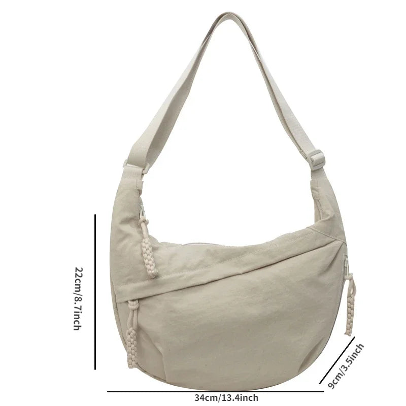 Nylon Shoulder Bag New High Capacity Women's Crossbody Messenger Bag Leisure Versatile Shoulder Hobos Bag Tote Bags for Women