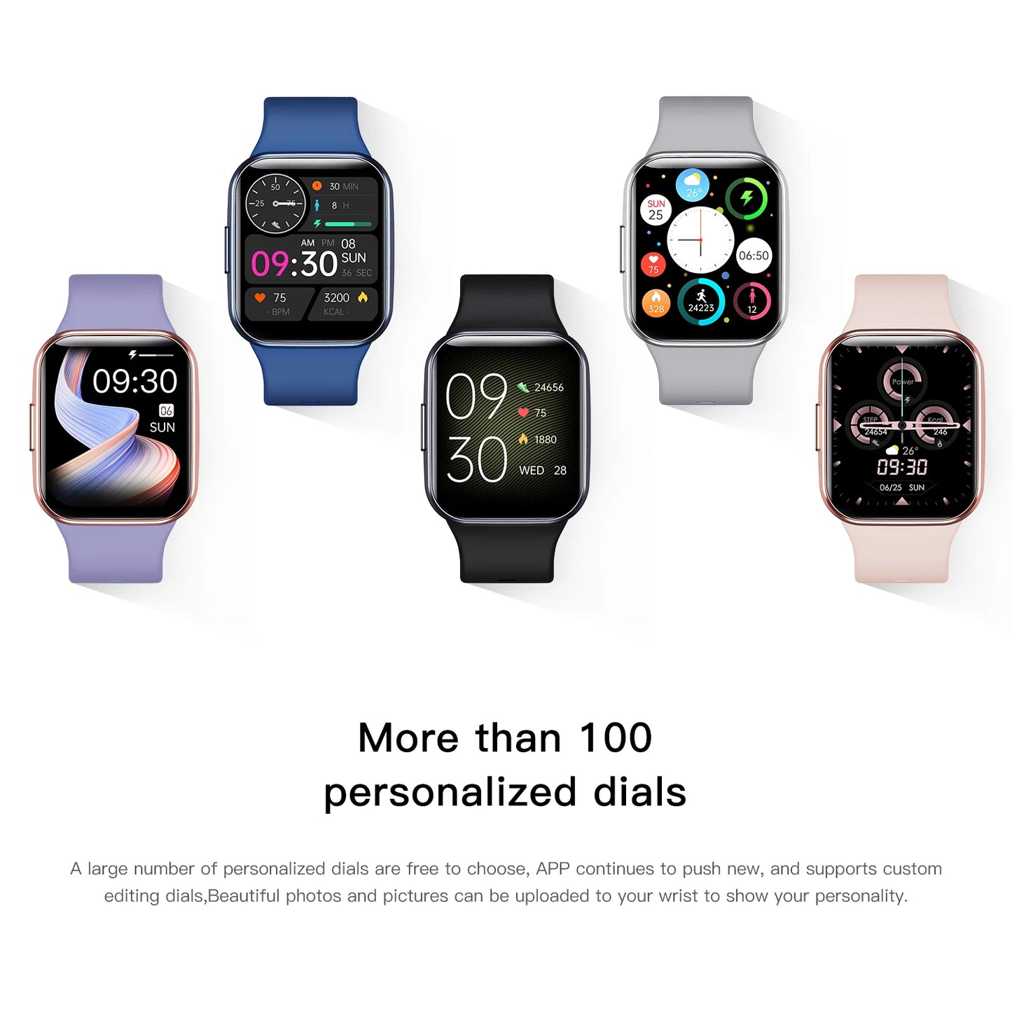 Luxury Man Smart Watch Fitness Tracker Smartwatch Heart Monitor Clock Sport IP68 Waterproof Watches for Women Android Phone 2025
