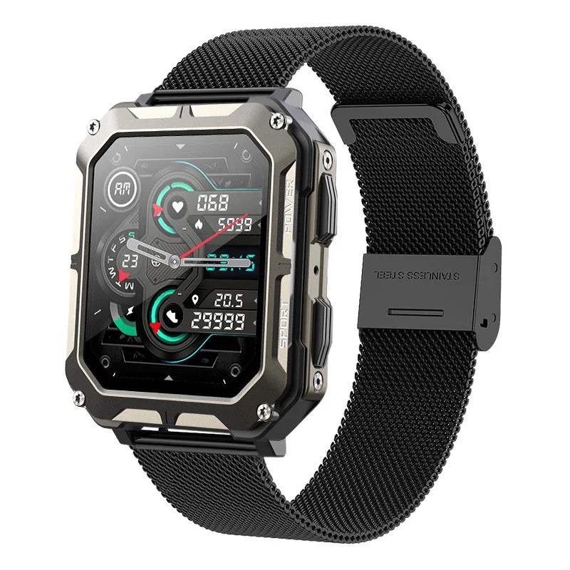 C20 PRO Smart Watch Men Bluetooth Call Outdoor Sports 1.83inch Large Screen Voice Assistant Fitness C20Pro Smartwatch